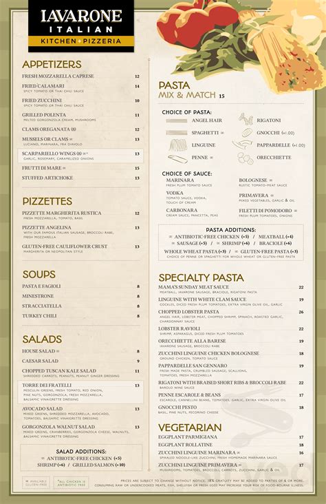Incredible food and service. . Iavarone italian kitchen pizzeria menu
